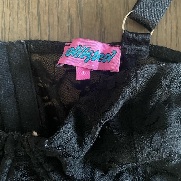 Edikted black lace corset top size 8/L - Picture 3 of 3